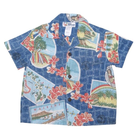 Vintage Reyn Spooner Hawaiian Aloha Shirt 4T - Picture 1 of 7